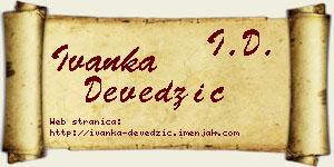 Ivanka Devedžić vizit kartica